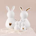 Raeder - Πορσελάνινο Διακοσμητικό Κουνελάκι Bunny Man Golden Heart Small - Image 2