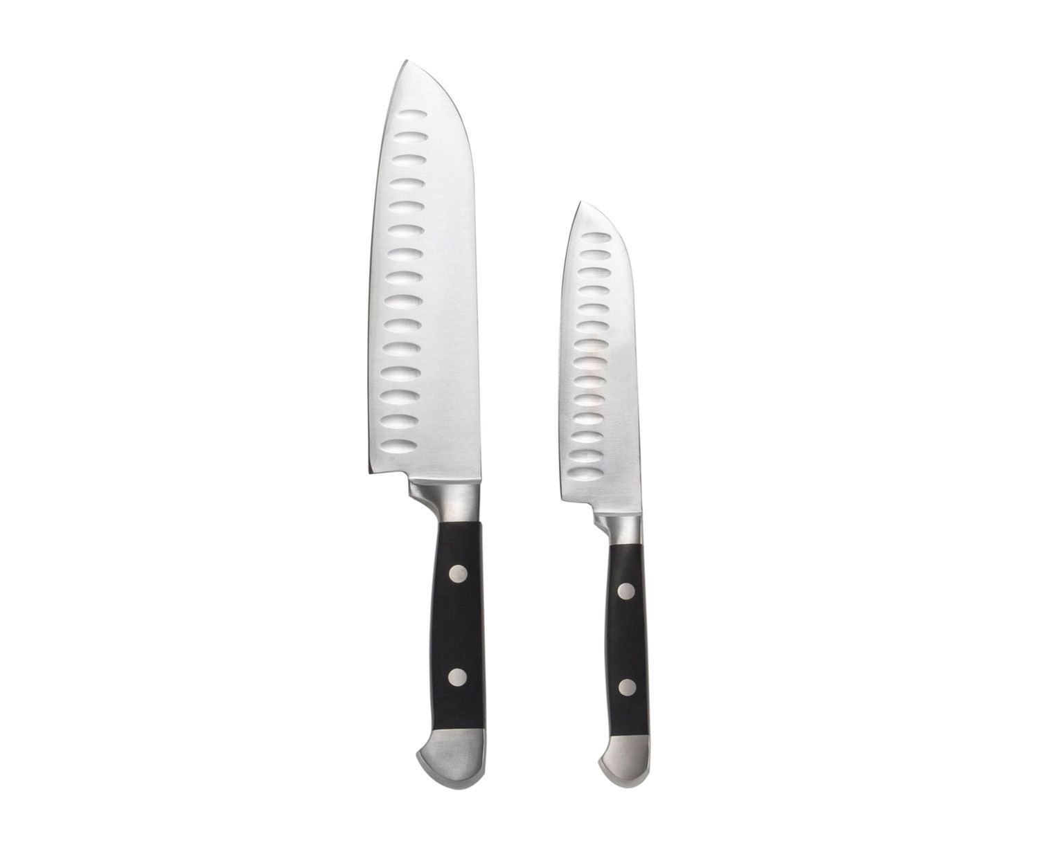 set-2-cuchillos-santoku Andrea House - Σετ 2 Μαχαίρια Santoku Black - Image 1