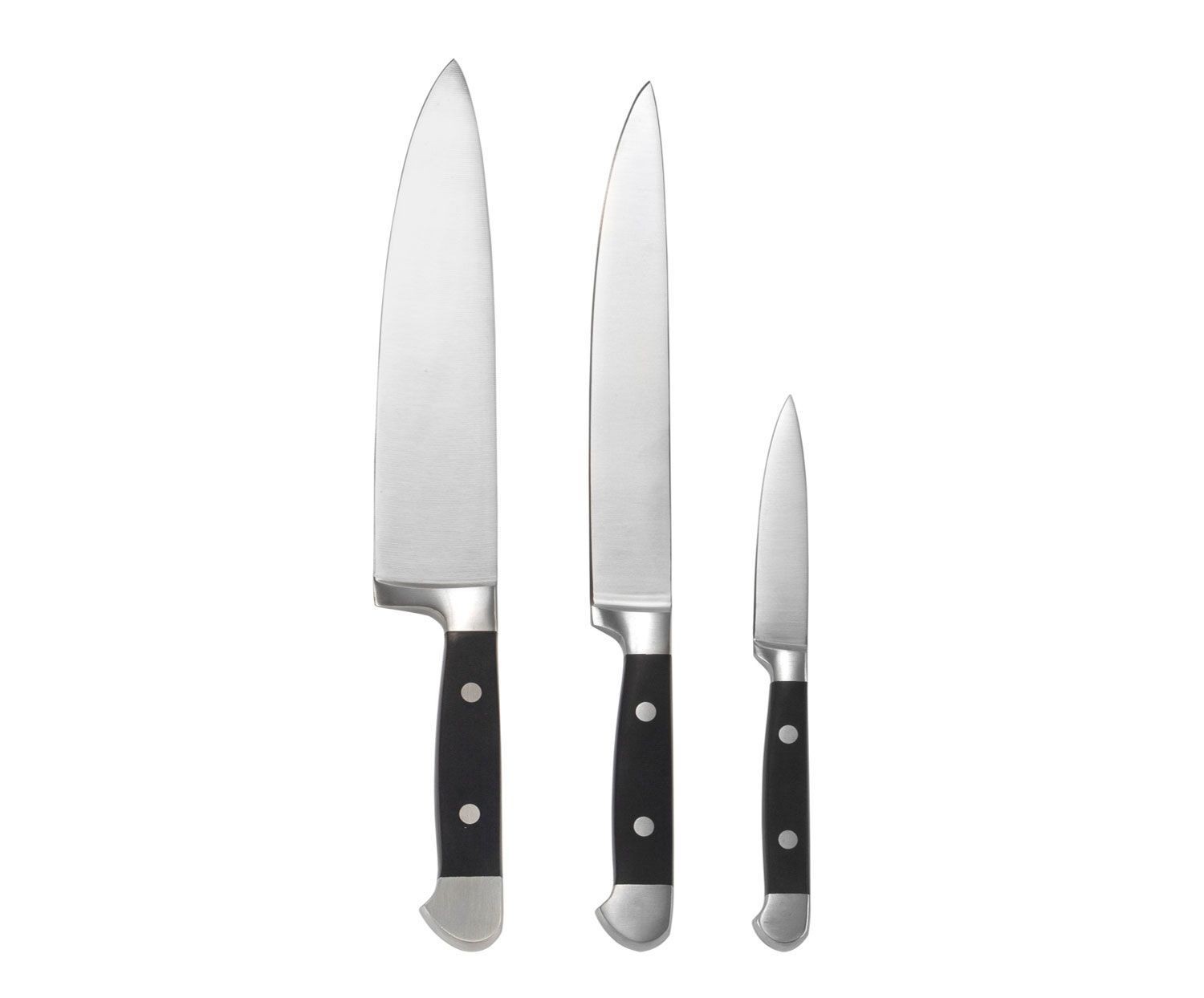 set-3-cuchillos-cocina Andrea House - Σετ 3 Μαχαίρια Κουζίνας Black - Image 1