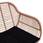 ΣΕΤ ΣΑΛΟΝΙ 4ΤΜΧ ALLEGRA HM5460 ΜΕΤΑΛΛΟ & WICKER ΣΕ ΜΠΕΖ ΧΡΩΜΑ - Image 7