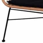 ΣΕΤ ΣΑΛΟΝΙ 4ΤΜΧ ALLEGRA HM5460 ΜΕΤΑΛΛΟ & WICKER ΣΕ ΜΠΕΖ ΧΡΩΜΑ - Image 10