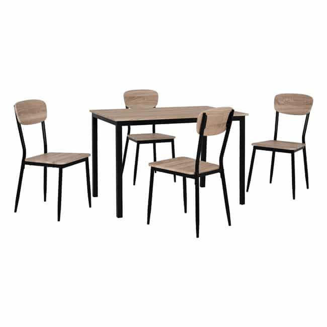 set-trapezarias-5tmch-hm10339-me-sonama- ΣΕΤ ΤΡΑΠΕΖΑΡΙΑΣ 5ΤΜΧ HM10339 ME SONAMA ΕΠΙΦΑΝΕΙΑ ΚΑΙ ΜΑΥΡΑ ΠΟΔΙΑ 110x70x76cm - Image 1