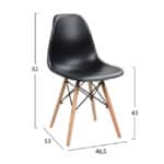ΣΕΤ ΤΡΑΠΕΖΑΡΙΑΣ 5ΤΜΧ HM10346 ΤΡΑΠΕΖΙ 140x80x76 cm & 4 ΚΑΡΕΚΛΕΣ TWIST - Image 3