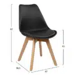 ΣΕΤ ΤΡΑΠΕΖΑΡΙΑΣ 5ΤΜΧ HM10350.01 ΤΡΑΠΕΖΙ 120x70x76,5 cm & ΚΑΡΕΚΛΕΣ VEGAS - Image 3