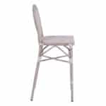 ΣΚΑΜΠΩ ΑΛΟΥΜΙΝΙΟΥ BAMBOO LOOK ΠΑΤΙΝΑ ΛΕΥΚΟ ΜΕ TEXTLINE HM5110 41x52x116 εκ. - Image 4