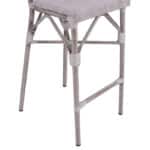 ΣΚΑΜΠΩ ΑΛΟΥΜΙΝΙΟΥ BAMBOO LOOK ΠΑΤΙΝΑ ΛΕΥΚΟ ΜΕ TEXTLINE HM5110 41x52x116 εκ. - Image 8
