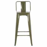 ΣΚΑΜΠΟ BAR ΜΕΤΑΛΛΙΚΟ MELITA ME ΠΛΑΤΗ ΣΕ DARK OLIVE GREEN HM8643.03 43Χ43Χ100εκ. - Image 3