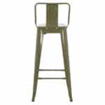 ΣΚΑΜΠΟ BAR ΜΕΤΑΛΛΙΚΟ MELITA ME ΠΛΑΤΗ ΣΕ DARK OLIVE GREEN HM8643.03 43Χ43Χ100εκ. - Image 6