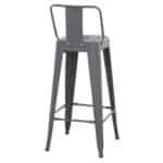 ΣΚΑΜΠΟ BAR ΜΕΤΑΛΛΙΚΟ MELITA ME ΠΛΑΤΗ ΓΚΡΙ HM8643.10 43Χ43Χ100εκ. - Image 5