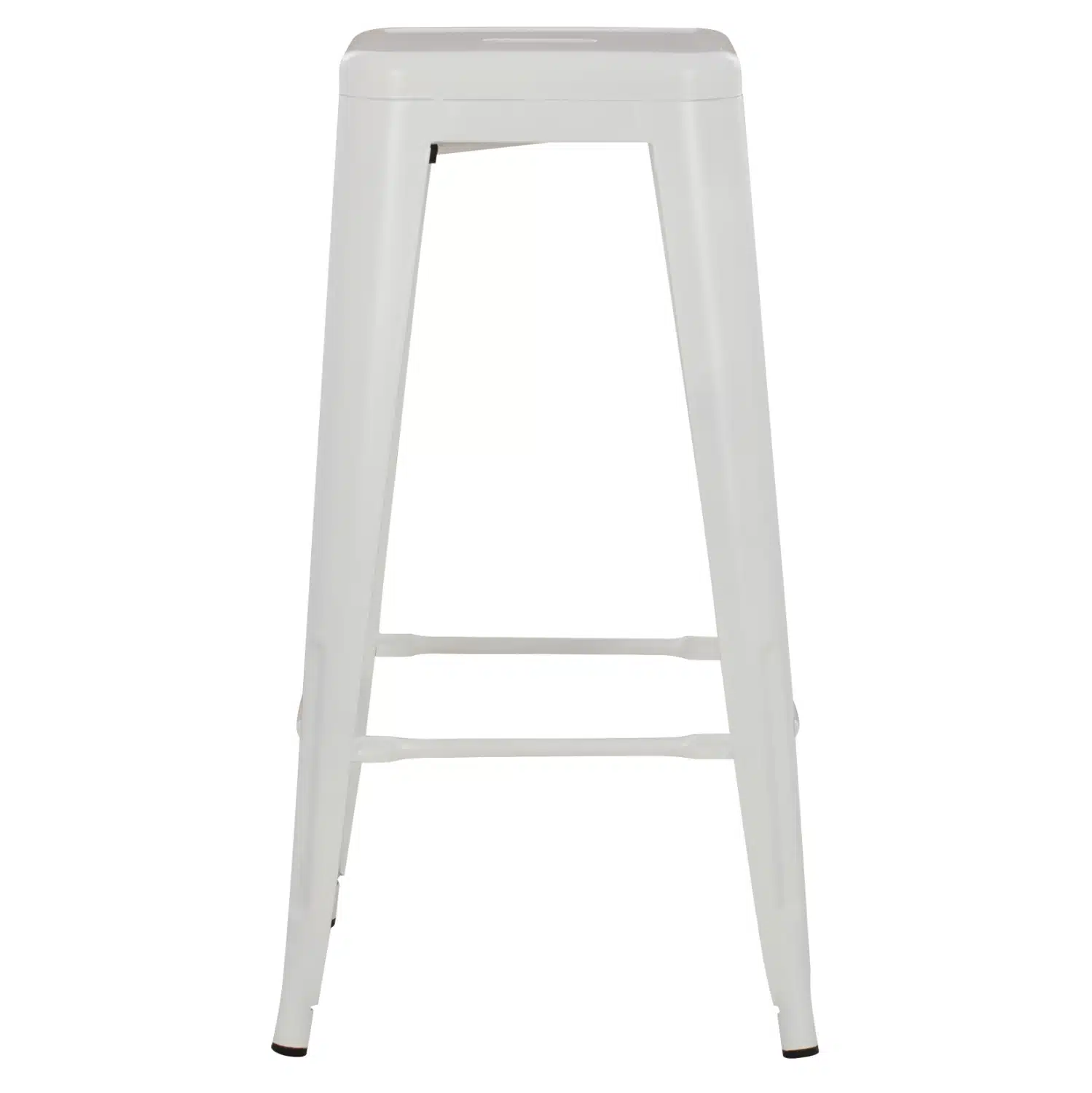 ΣΚΑΜΠΟ BAR ΜΕΤΑΛΛΙΚΟ MELITA ΣΕ ΛΕΥΚΟ ΜΑΤ HM8642.21 43x43x78 εκ. - Image 3