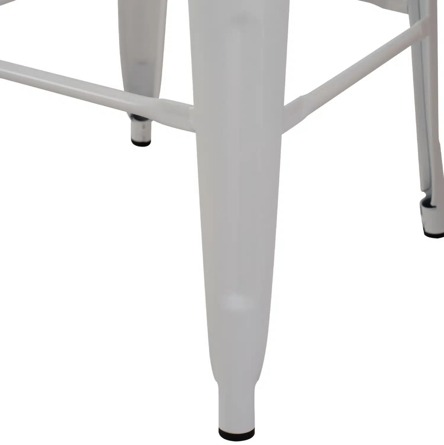 ΣΚΑΜΠΟ BAR ΜΕΤΑΛΛΙΚΟ MELITA ΣΕ ΛΕΥΚΟ ΜΑΤ HM8642.21 43x43x78 εκ. - Image 6