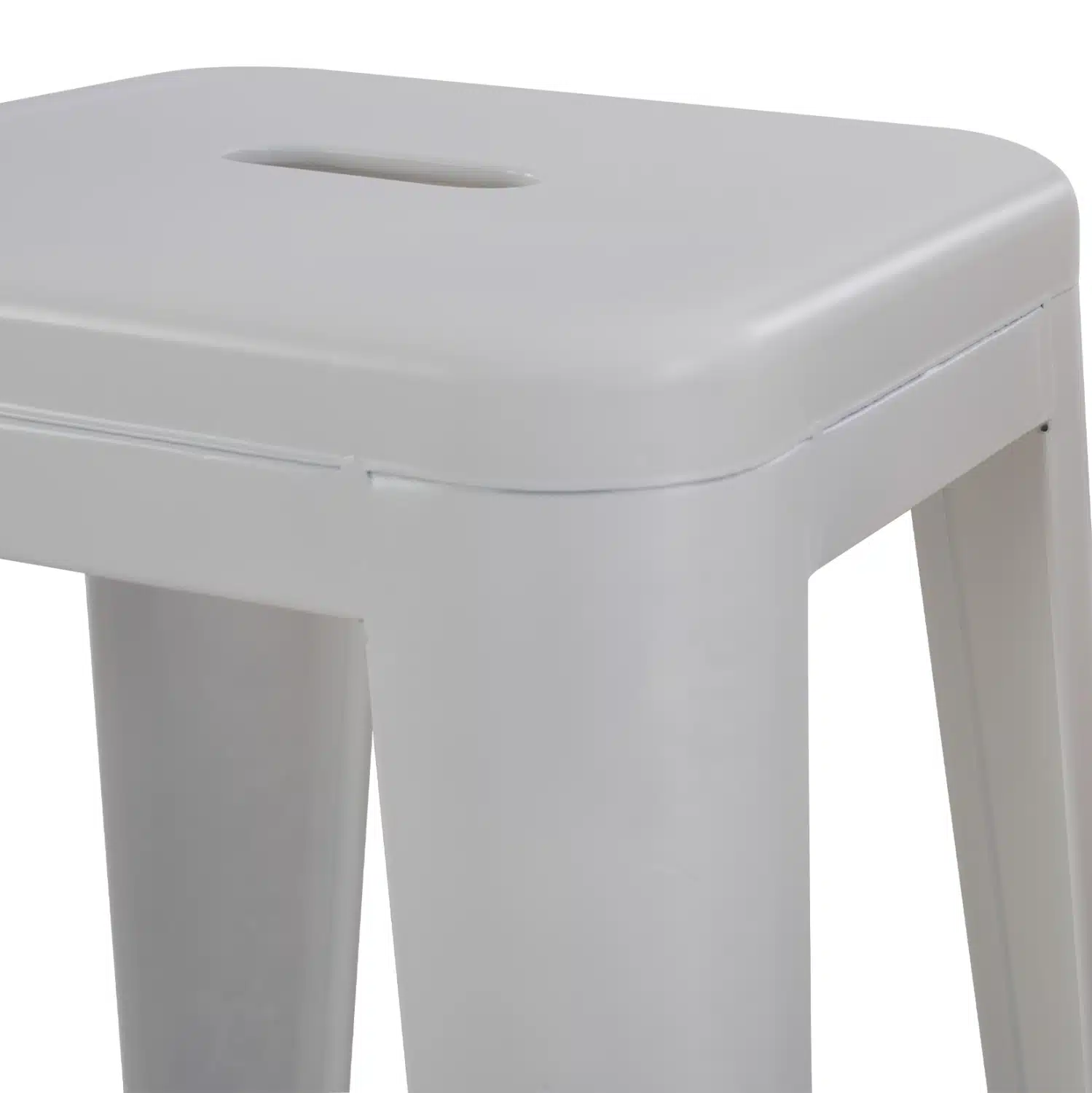 ΣΚΑΜΠΟ BAR ΜΕΤΑΛΛΙΚΟ MELITA ΣΕ ΛΕΥΚΟ ΜΑΤ HM8642.21 43x43x78 εκ. - Image 7
