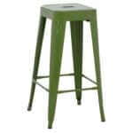 ΣΚΑΜΠΟ BAR ΜΕΤΑΛΛΙΚΟ MELITA ΣΕ LIGHT OLIVE GREEN HM8642.13 43x43x78 εκ. - Image 4