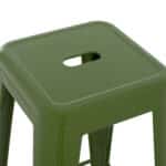 ΣΚΑΜΠΟ BAR ΜΕΤΑΛΛΙΚΟ MELITA ΣΕ LIGHT OLIVE GREEN HM8642.13 43x43x78 εκ. - Image 5