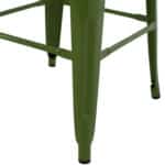 ΣΚΑΜΠΟ BAR ΜΕΤΑΛΛΙΚΟ MELITA ΣΕ LIGHT OLIVE GREEN HM8642.13 43x43x78 εκ. - Image 7