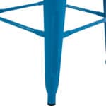 ΣΚΑΜΠΟ BAR ΜΕΤΑΛΛΙΚΟ MELITA ΣΕ ΜΠΛΕ HM8642.08 43x43x78 εκ. - Image 7