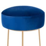 ΣΚΑΜΠΟ KARLO HM8411.08 ΜΠΛΕ ΒΕΛΟΥΔΟ ΜΕ ΧΡΥΣΗ ΒΑΣΗ Φ36x38Υ εκ. - Image 4