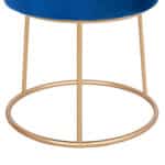 ΣΚΑΜΠΟ KARLO HM8411.08 ΜΠΛΕ ΒΕΛΟΥΔΟ ΜΕ ΧΡΥΣΗ ΒΑΣΗ Φ36x38Υ εκ. - Image 5