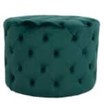 ΣΚΑΜΠΟ KASSIE ΚΥΠΑΡΙΣΣΙ ΒΕΛΟΥΔΟ ΤΥΠΟΥ CHESTERFIELD HM8406.03 Φ60x43Υ εκ. - Image 3