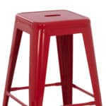 ΣΚΑΜΠΟ ΜΕΣΑΙΟΥ ΥΨΟΥΣ ΜΕΤΑΛΛΙΚΟ HM8573.04 MELITA ΣΕ KOKKINO 43x43x67Yεκ. - Image 4