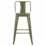 ΣΚΑΜΠΟ ΜΕΣΑΙΟΥ ΥΨΟΥΣ ΜΕΤΑΛΛΙΚΟ MELITA ΣΕ DARK OLIVE GREEN HM8574.03 42x42x98 cm. - Image 3