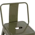ΣΚΑΜΠΟ ΜΕΣΑΙΟΥ ΥΨΟΥΣ ΜΕΤΑΛΛΙΚΟ MELITA ΣΕ DARK OLIVE GREEN HM8574.03 42x42x98 cm. - Image 7