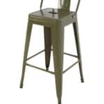 ΣΚΑΜΠΟ ΜΕΣΑΙΟΥ ΥΨΟΥΣ ΜΕΤΑΛΛΙΚΟ MELITA ΣΕ DARK OLIVE GREEN HM8574.03 42x42x98 cm. - Image 8
