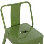 ΣΚΑΜΠΟ ΜΕΣΑΙΟΥ ΥΨΟΥΣ ΜΕΤΑΛΛΙΚΟ MELITA ΣΕ LIGHT OLIVE GREEN HM8574.13 42x42x98 εκ. - Image 7