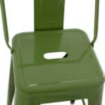 ΣΚΑΜΠΟ ΜΕΣΑΙΟΥ ΥΨΟΥΣ ΜΕΤΑΛΛΙΚΟ MELITA ΣΕ LIGHT OLIVE GREEN HM8574.13 42x42x98 εκ. - Image 8