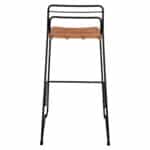 ΣΚΑΜΠΟ ΜΕΤΑΛΛΙΚΟ ALLEGRA HM5642 ΜΕ WICKER ΣΕ ΜΠΕΖ ΑΠΟΧΡΩΣΗ 48x53x100 εκ. - Image 6