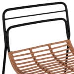 ΣΚΑΜΠΟ ΜΕΤΑΛΛΙΚΟ ALLEGRA HM5642 ΜΕ WICKER ΣΕ ΜΠΕΖ ΑΠΟΧΡΩΣΗ 48x53x100 εκ. - Image 7