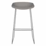 ΣΚΑΜΠΟ ΜΕΤΑΛΛΙΚΟ NAILA HM8450.10 ΜΕ ΚΑΘΙΣΜΑ PP ΓΚΡΙ 47x47x83 εκ. - Image 3