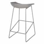 ΣΚΑΜΠΟ ΜΕΤΑΛΛΙΚΟ NAILA HM8450.10 ΜΕ ΚΑΘΙΣΜΑ PP ΓΚΡΙ 47x47x83 εκ. - Image 5