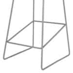 ΣΚΑΜΠΟ ΜΕΤΑΛΛΙΚΟ NAILA HM8450.10 ΜΕ ΚΑΘΙΣΜΑ PP ΓΚΡΙ 47x47x83 εκ. - Image 8