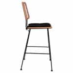 ΣΚΑΜΠΟ ΜΕΤΑΛΛΙΚΟ ΜΕ ΜΑΞΙΛΑΡΙ ALLEGRA HM5455 ΜΕ WICKER ΜΠΕΖ 46,5x55x117,5Υ εκ. - Image 4