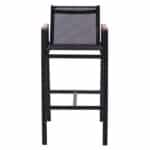 ΣΚΑΜΠΟ ΜΠΑΡ ΑΛΟΥΜΙΝΙΟΥ ΑΝΘΡΑΚΙ ΜΕ POLYWOOD 52 x 58 x 108 εκ. HM5790.02 - Image 3