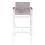 ΣΚΑΜΠΟ ΜΠΑΡ ΑΛΟΥΜΙΝΙΟΥ ΛΕΥΚΟ ΜΕ POLYWOOD 52 x 58 x 108 εκ. HM5790.01 - Image 3