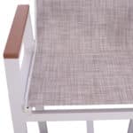 ΣΚΑΜΠΟ ΜΠΑΡ ΑΛΟΥΜΙΝΙΟΥ ΛΕΥΚΟ ΜΕ POLYWOOD 52 x 58 x 108 εκ. HM5790.01 - Image 7