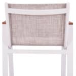 ΣΚΑΜΠΟ ΜΠΑΡ ΑΛΟΥΜΙΝΙΟΥ ΛΕΥΚΟ ΜΕ POLYWOOD 52 x 58 x 108 εκ. HM5790.01 - Image 10