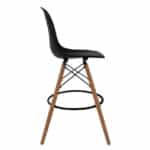 ΣΚΑΜΠΟ ΜΠΑΡ RENATA HM0173.02 ΜΑΥΡΟ 47x50x108Υ εκ. - Image 3