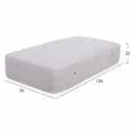 ΣΤΡΩΜΑ BABYCLOUD HM643.01 70X130 ΛΕΥΚΟ - Image 2
