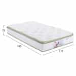ΣΤΡΩΜΑ CONTINUOUS SPRING ΑΝΩΣΤΡΩΜΑ ALOE VERA 110X190 HM372.12 ΜΟΝΗΣ ΟΨΗΣ - Image 2