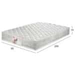 ΣΤΡΩΜΑ POCKET SPRING ΜΟΝΟ 90x200 ΔΙΠΛΗΣ ΟΨΗΣ HM309.07 - Image 2