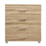 ΣΥΡΤΑΡΙΕΡΑ ΜΕΛΑΜΙΝΗΣ BRIANA HM2204.02 ME 4 ΣΥΡΤΑΡΙΑ SONAMA 75x40x83Y εκ. - Image 2