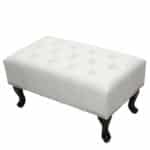 ΤΑΜΠΟΥΡΕ ΥΠΟΠΟΔΙΟ T.CHESTERFIELD EMMA HM226.02 PU ΛΕΥΚΟ-ΜΑΥΡΑ ΠΟΔΙΑ 80x44x39Yεκ. - Image 3