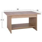 ΤΡΑΠΕΖΑΚΙ ΣΑΛΟΝΙΟΥ HAYDEN HM2286.02 ΣΕ ΧΡΩΜΑ SONAMA 80x46x41,5 - Image 2
