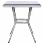 ΤΡΑΠΕΖΙ ΑΛΟΥΜΙΝΙΟΥ HARLOW 70X70X76 BAMBOO LOOK HM5568.01 ΛΕΥΚΗ ΠΑΤΙΝΑ ΜΕ ΓΥΑΛΙ - Image 3