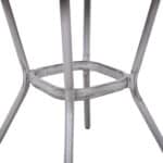 ΤΡΑΠΕΖΙ ΑΛΟΥΜΙΝΙΟΥ HARLOW 70X70X76 BAMBOO LOOK HM5568.01 ΛΕΥΚΗ ΠΑΤΙΝΑ ΜΕ ΓΥΑΛΙ - Image 6