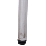 ΤΡΑΠΕΖΙ ΑΛΟΥΜΙΝΙΟΥ HARLOW 70X70X76 BAMBOO LOOK HM5568.01 ΛΕΥΚΗ ΠΑΤΙΝΑ ΜΕ ΓΥΑΛΙ - Image 7