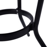 ΤΡΑΠΕΖΙ ΑΛΟΥΜΙΝΙΟΥ MOSES Φ70 BAMBOO LOOK HM5532.02 ΜΑΥΡΟ ΜΕ ΓΥΑΛΙ Φ70X76 εκ - Image 7
